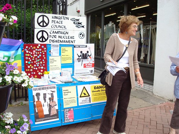 Kingston Peace Council stall 19 June 2010