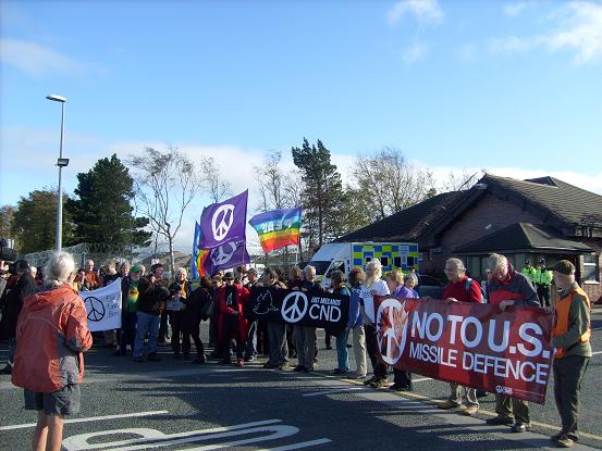Protestors at Menwith Hill