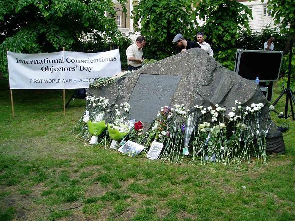 Conscientious objectors memorial stone
