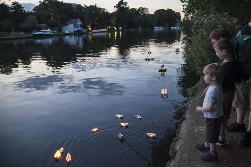 Candles on the Thames, 6 August 2013