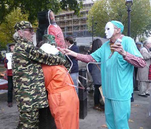 Jeremy Corbyn in Tavistock Square 6 August 2015