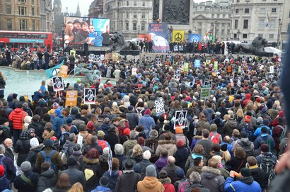 Peace rally, Trafalgar Square