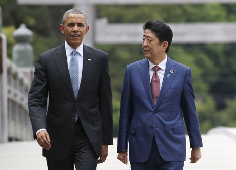President Obama with Japanese Prime Minister Shinzo Abe