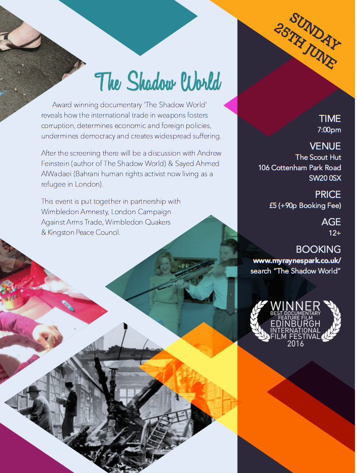 Poster with diamond-shaped photos
